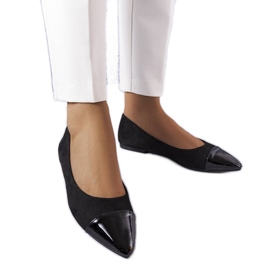 Ballerines vernies noires Thibault le noir