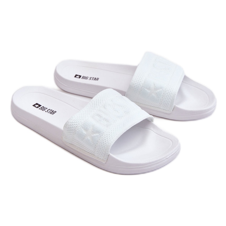 Chaussons Big Star à la mode pour femmes LL274A159 Blanc blanche Chaussons Big Star à la mode pour femmes LL274A159 Blanc blanche