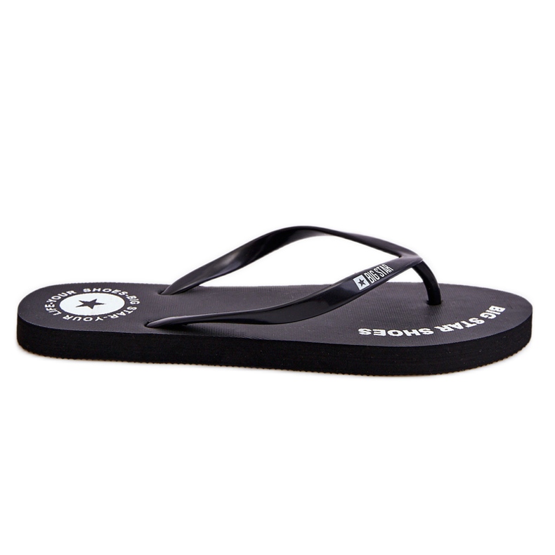 Tongs confortables Big Star LL274800 Noir le noir