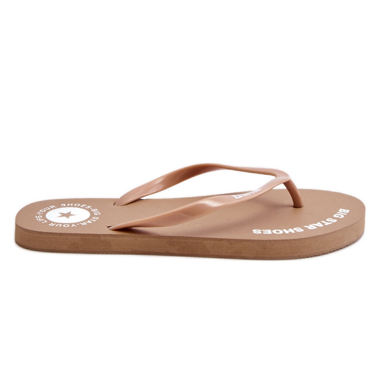 Tongs Confortables Big Star LL274796 Beige
