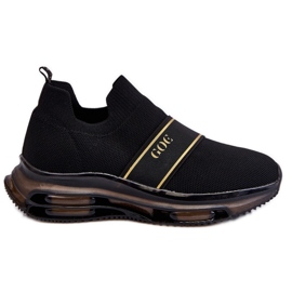Chaussures de sport à enfiler pour femmes GOE LL2N4032 Noir