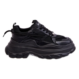 Chaussures De Sport Sur Une Plateforme Massive GOE LL2N4030 Noir