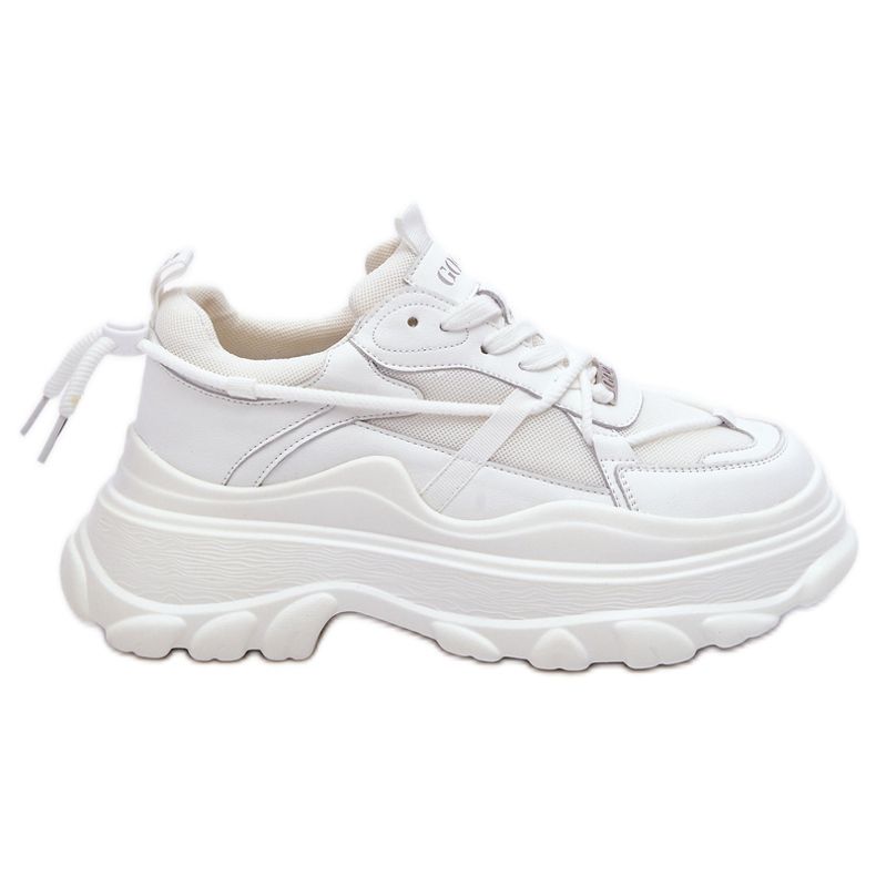 Chaussures De Sport Sur Une Plateforme Massive GOE LL2N4029 Blanc blanche