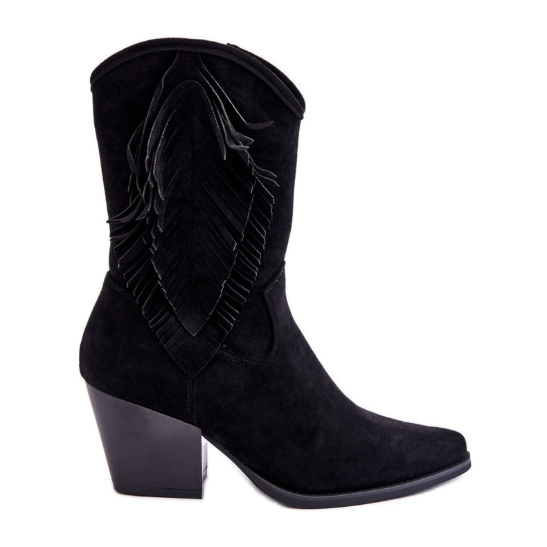 S.Barski Santiags Basses Suede Femme Noir Elyse le noir S.Barski Santiags Basses Suede Femme Noir Elyse le noir