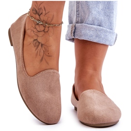 BM Ballerines Nash Classiques en Daim Beige