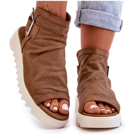 BM Sandales bottines Adonis camel pour femmes brun