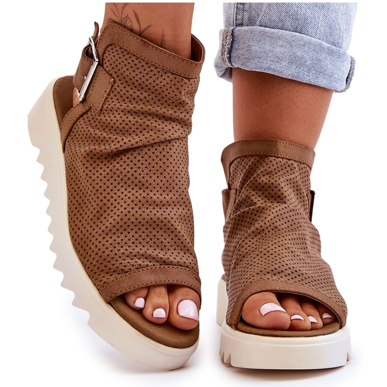 BM Sandales bottines Adonis camel pour femmes brun
