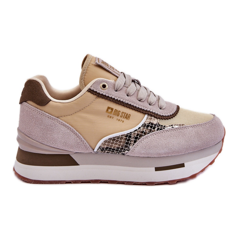 Baskets à la mode Memory Foam System Big Star LL274364 Beige