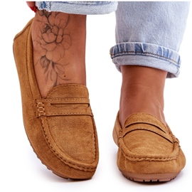 FC3 Mocassins Ivana Classic en daim camel pour femmes brun
