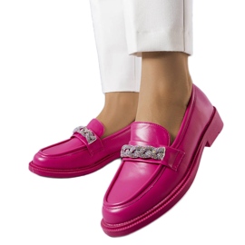 Mocassins roses à strass de Colette