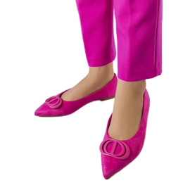 Ballerines roses en éco-suédine de Grignon