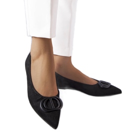 Mocassins en éco suède noir Grignon