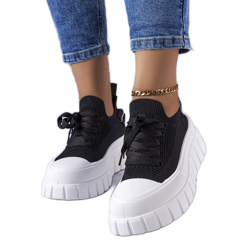 Baskets plateforme Dubeau noires le noir