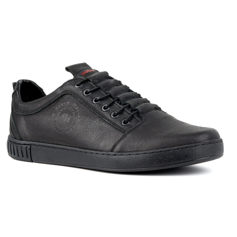 Polbut Chaussures décontractées en cuir pour hommes 2121/2 noir le noir