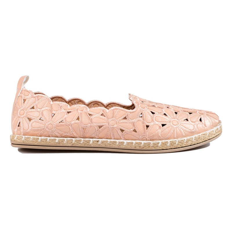 W. Potocki Ballerines femme ajourées Potocki beige