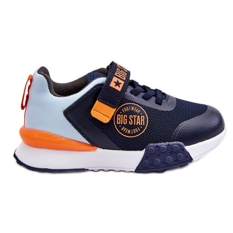 Chaussures de sport basses pour enfants Système de mousse à mémoire de forme Big Star LL374215 Bleu marine