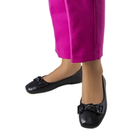 Ballerines noires à nœud Tabitha