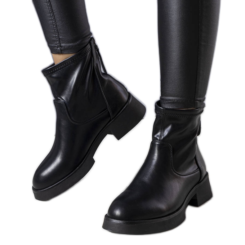 Bottines classiques noires Victoire le noir