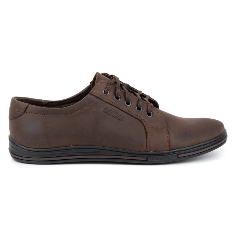Polbut Chaussures homme en cuir 320 marron foncé brun