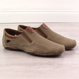 Rieker 06350-25 chaussures pour hommes en cuir ajouré marron brun Rieker 06350-25 chaussures pour hommes en cuir ajouré marron brun