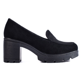 W. Potocki Escarpins femme daim Potocki noir