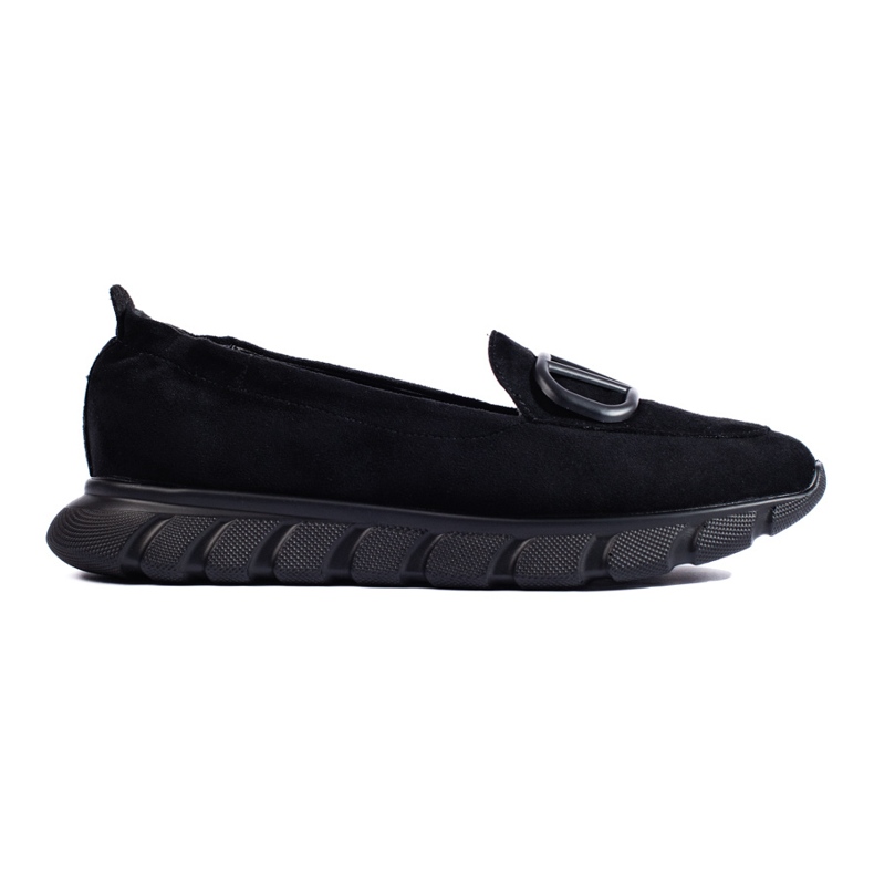 Mocassins plateforme daim femme Vinceza noir le noir