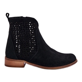 Bottines en Daim Nicole 2791/028 Noir le noir
