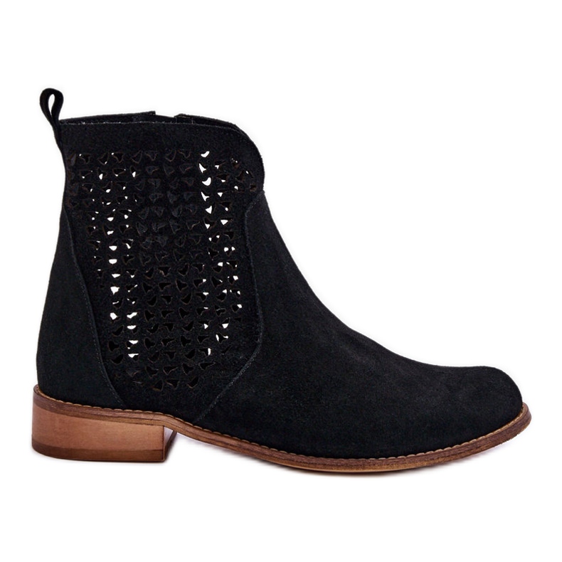 Bottines en Daim Nicole 2791/028 Noir le noir