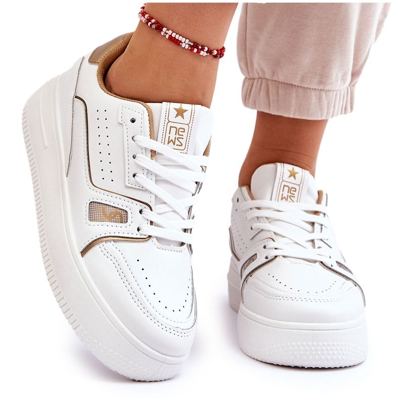 Baskets Confortables Femme Blanc Bowen blanche
