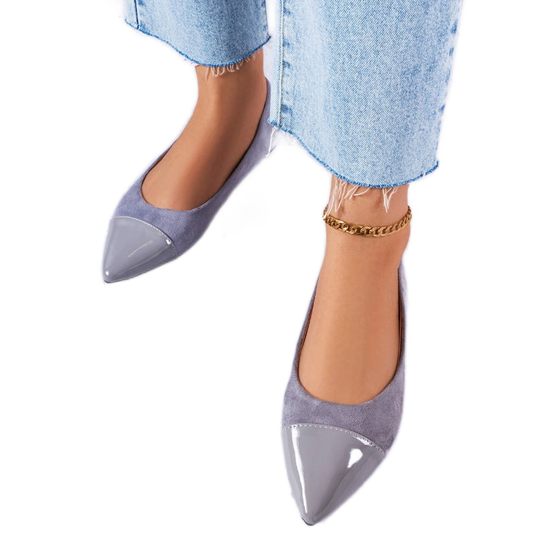 Ballerines grises vernies Thibault Ballerines grises vernies Thibault