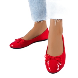 Ballerines laquées rouges de Simard