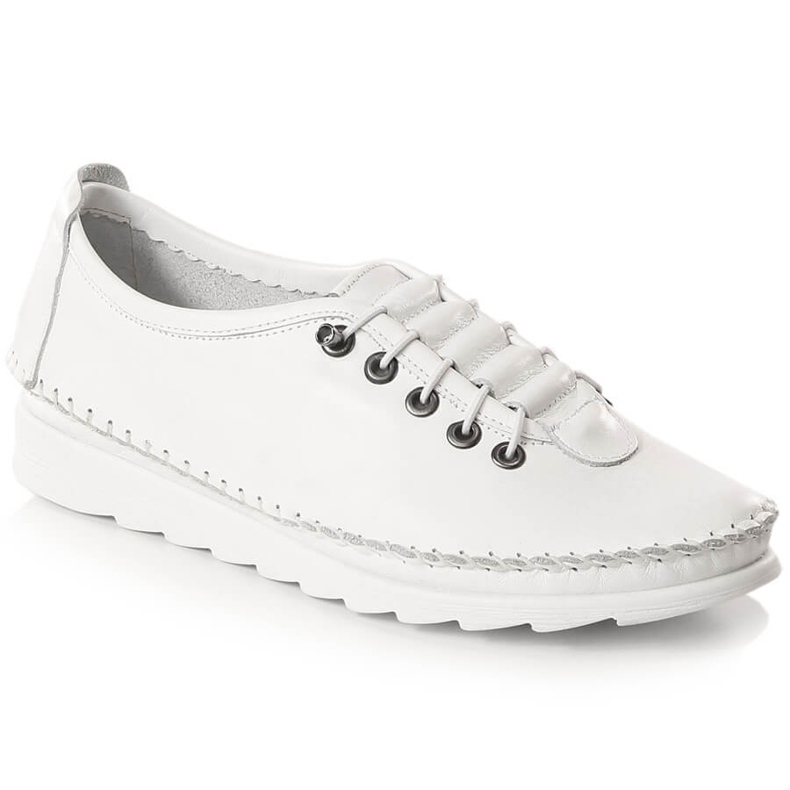 Chaussures femme élastiques en cuir blanc Artiker 52C0675 blanche Chaussures femme élastiques en cuir blanc Artiker 52C0675 blanche