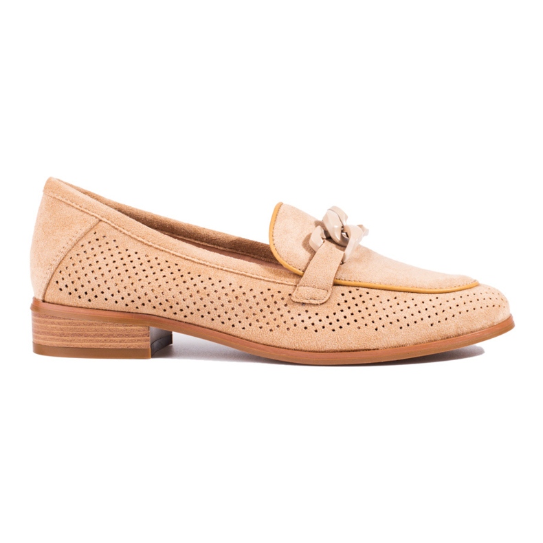 W. Potocki Mocassins daim ajouré femme Potocki beige
