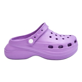 FS1 Chaussons Mousse Femme Crocs Violet Coline