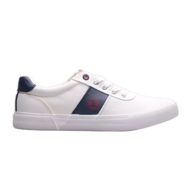 Baskets pour hommes Big Star JJ174253 blanche bleu marin