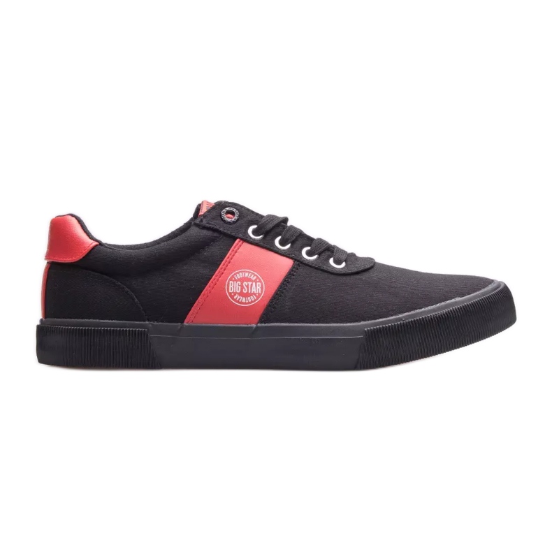 Baskets pour hommes Big Star JJ174255 le noir rouge Baskets pour hommes Big Star JJ174255 le noir rouge