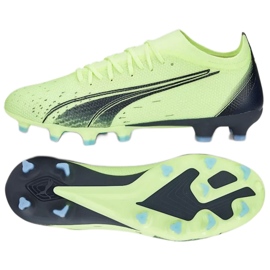 Chaussures de football Puma Ultra Match FG/MG M 106900 01 bleu vert vert Chaussures de football Puma Ultra Match FG/MG M 106900 01 bleu vert vert