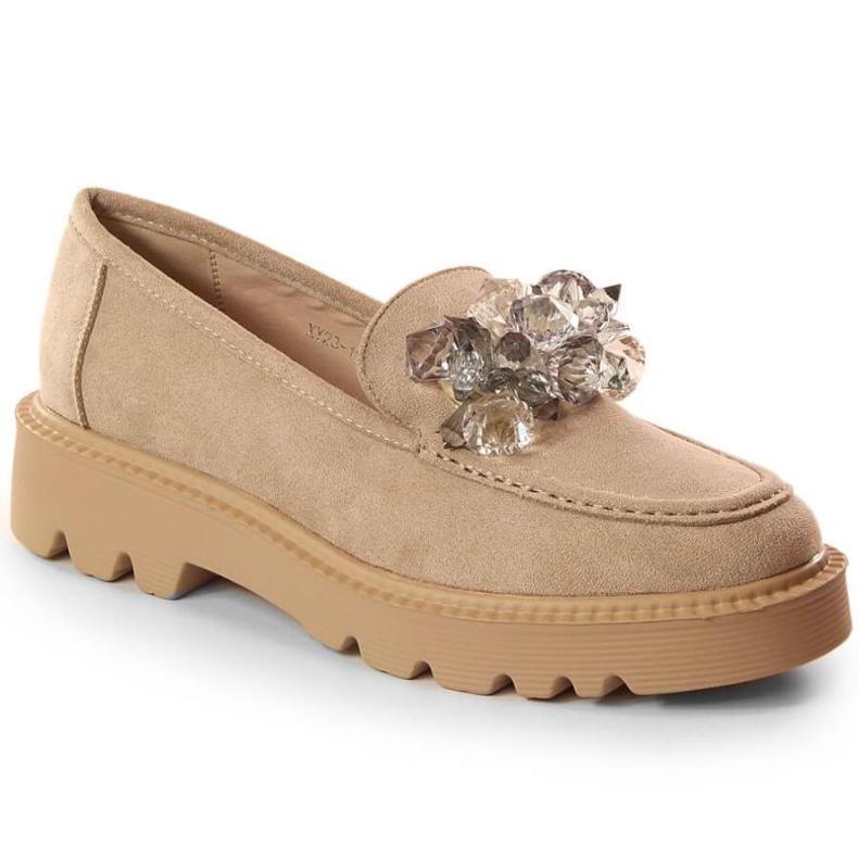 Chaussures Vinceza avec cristaux W 10863 JAN201A beige Chaussures Vinceza avec cristaux W 10863 JAN201A beige