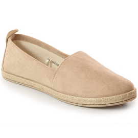 Espadrilles à enfiler beiges pour femmes Potocki 16009