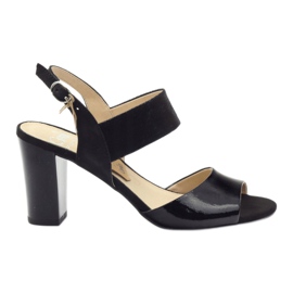 Caprice sandales vernies chaussures femme 28307 noir