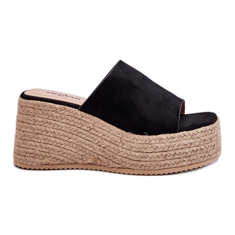 FS1 Chaussons Compensés Et Plateformes Femme Noir Ysabel le noir