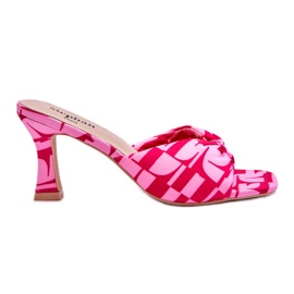 Talons hauts à la mode en imprimé Floria rose