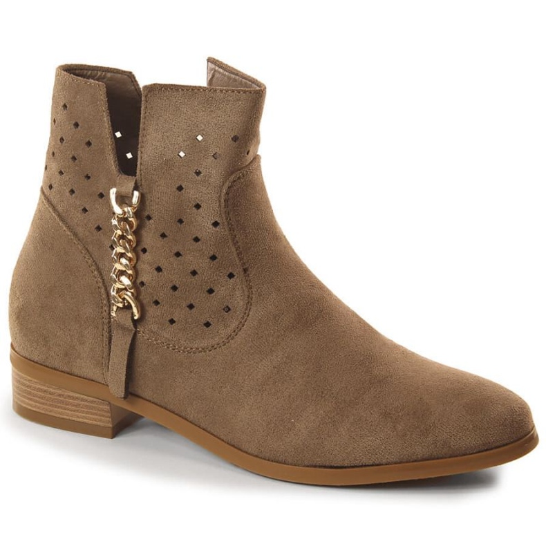 Bottes en daim ajouré W Vinceza JAN202B brun