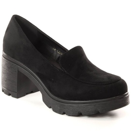 Talons hauts et chaussures à plateforme en daim Potocki W WOL134A le noir