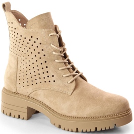 Bottes de travail à ressort ajouré Potocki W WOL139 beige
