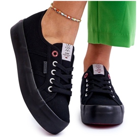 Baskets Plateforme Femme Cross Jeans LL2R4039 Noir