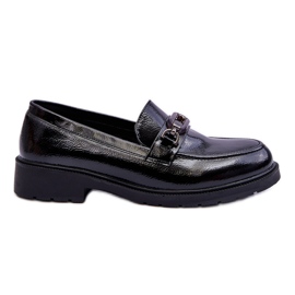 S.Barski Mocassins Mocassins Laqués à Décor Maura Noir le noir S.Barski Mocassins Mocassins Laqués à Décor Maura Noir le noir