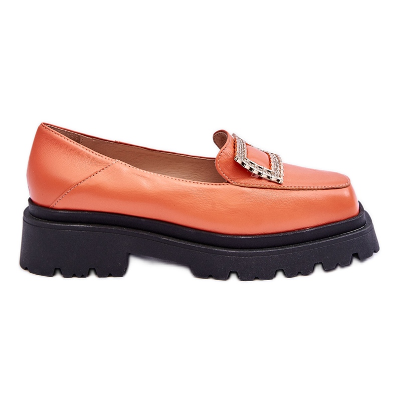 FILIPCZYK Mocassins Cuir Confortables Orange Agathe
