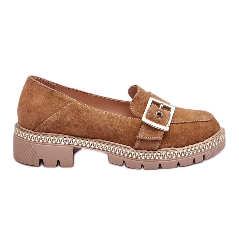 FILIPCZYK Mocassins en daim beige foncé à la mode Eloisa