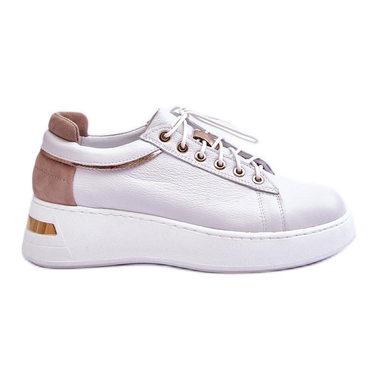 FILIPCZYK Chaussures de sport à plateforme en cuir pour femmes Blanc Caressa blanche FILIPCZYK Chaussures de sport à plateforme en cuir pour femmes Blanc Caressa blanche